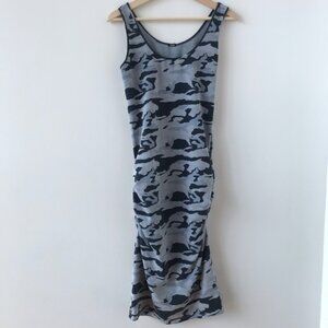 Monrow blue cammo tank dress